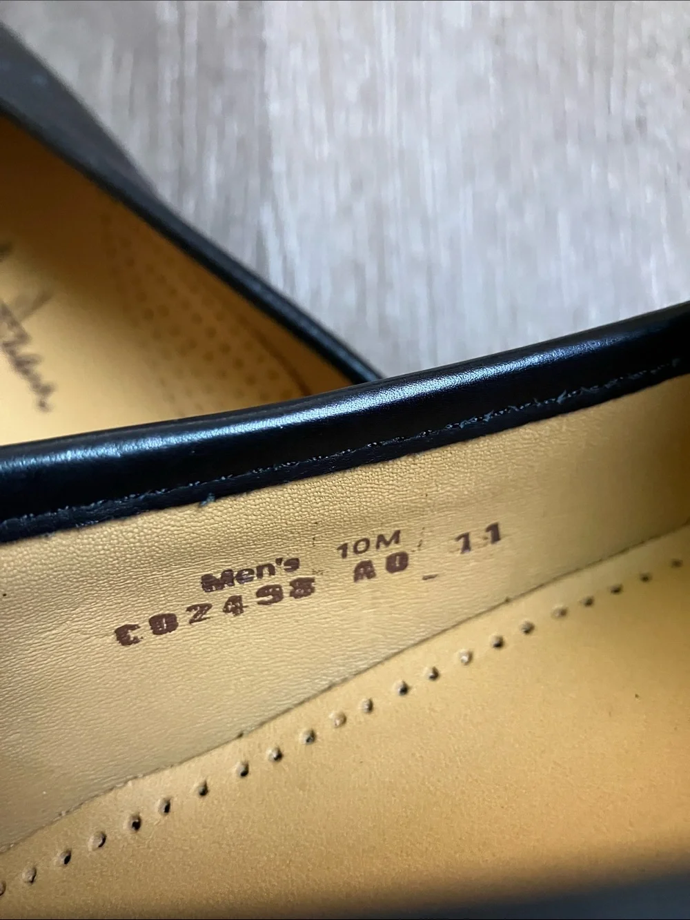 Cole Haan Ascot II black leather slip-on loafers gold-toned horsebit detail - Picture 14 of 17
